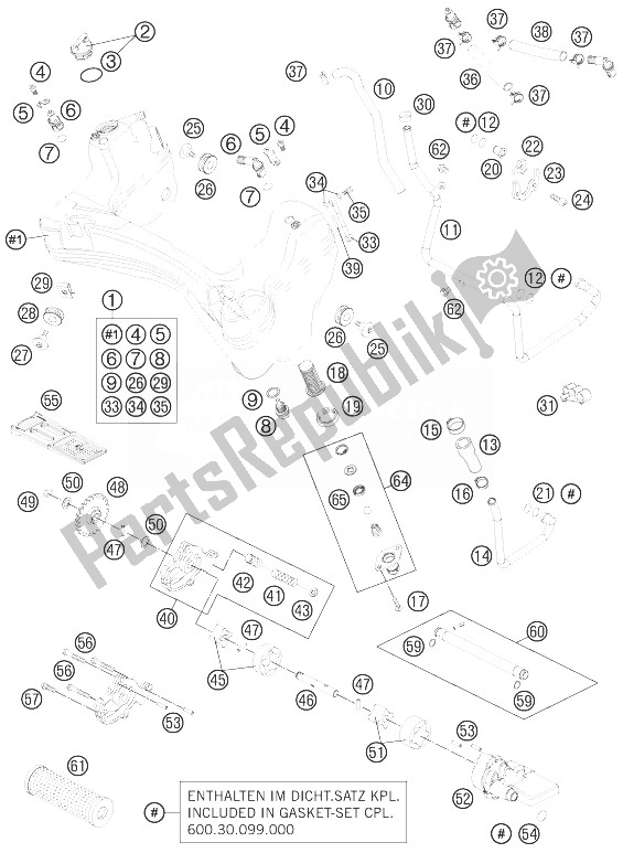 Todas as partes de Sistema De Lubrificação do KTM 990 Super Duke R Australia United Kingdom 2013