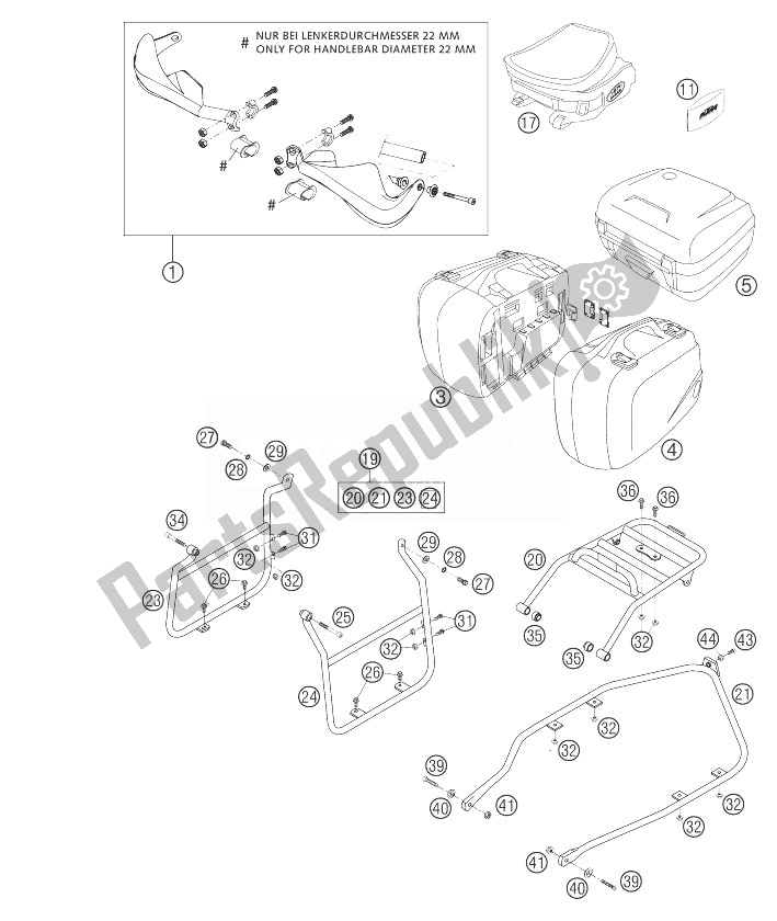 All parts for the Attachments 400 Mil. Of the KTM 400 LS E MIL Europe 9390D4 2004