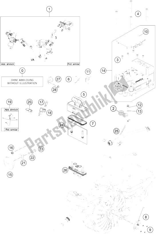 Toutes les pièces pour le Faisceau De Câblage du KTM Freeride E XC Europe 0 2016