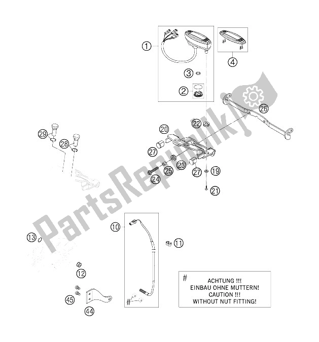 All parts for the Speedometer 660 Smc of the KTM 660 SMC Europe 2005