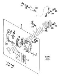 pinza freno anteriore brembo  93