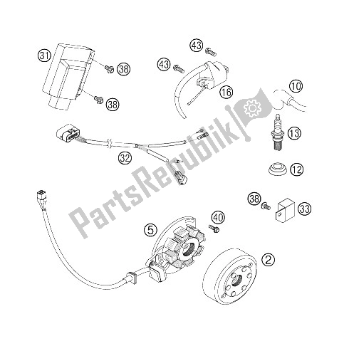 All parts for the Ignition System of the KTM 300 XC USA 2006