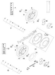 roda dianteira - roda traseira 50 sx lc 20