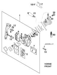 BRAKE CALIPER FRONT ADVENTURE '98