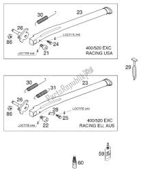 side stand 400/520 racing 2001