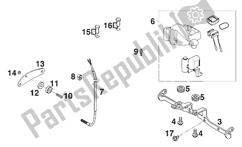 All parts for the Speedometer 400 Sxc Usa '0 of the KTM 400 SXC USA 2000