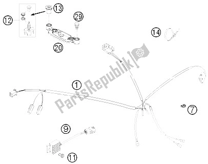 All parts for the Wiring Harness of the KTM 200 XC W South Africa 2008