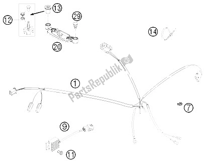 Wszystkie części do Wi? Zka Przewodów KTM 250 XC W South Africa 2008