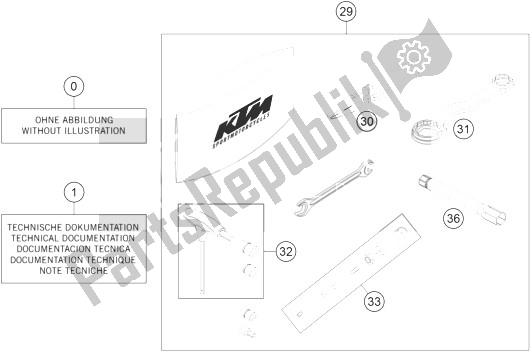 Tutte le parti per il Kit Accessori del KTM 690 SMC R ABS Europe 2014