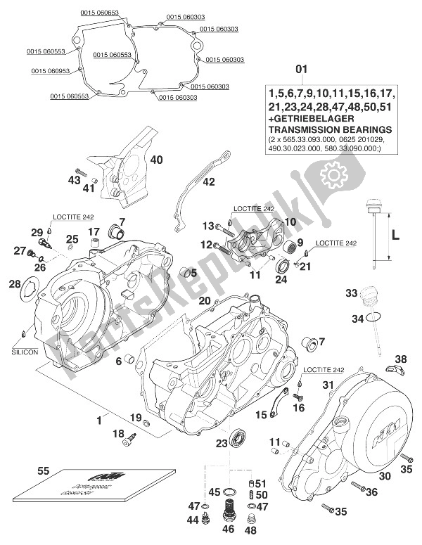 Alle onderdelen voor de Carter 400/640 Lce-e '98 van de KTM 640 Adventure R D Europe 1998