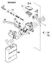 HAND BRAKE CYLINDER BREMBO SXC U