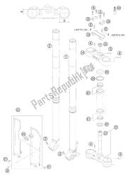 przedni widelec - mostek kierownicy wp usd 48 250/300 ex