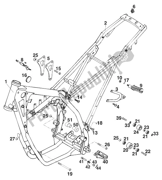 Todas las partes para Marco, Euro 125 '96 de KTM 125 LC2 100 Schweiz Europe 1996