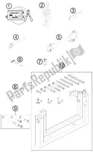 Toutes les pièces pour le Outils Spéciaux du KTM 50 SXS USA 2012