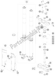 forcella anteriore, pinza tripla