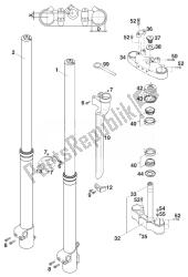 fourche avant - potence de direction wp50 extreme 400/540