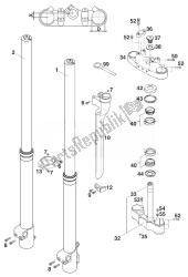 FRONT FORK - STEERING STEM WP50 EXTREME 400/540