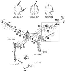 CAMSHAFT - CHAIN - TENSIONER 400-620 LC4 '98