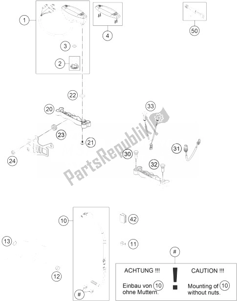 Tutte le parti per il Strumenti / Sistema Di Blocco del KTM 450 EXC Europe 2014