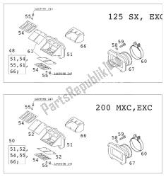 REED VALVE CASE CPL. 125/200