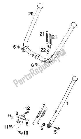 Todas las partes para Soporte Principal 125 Lc2 '96 de KTM 125 LC2 100 Schweiz Europe 1996