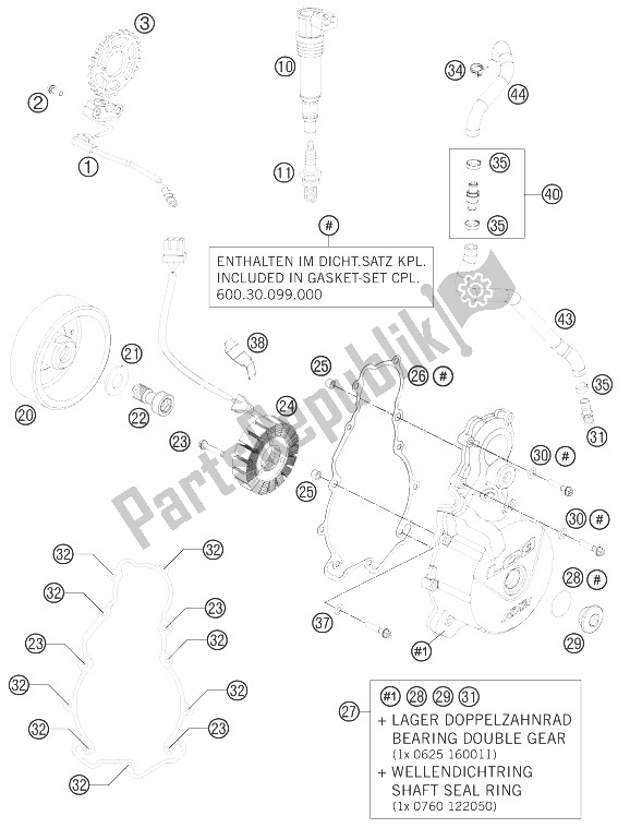 Todas las partes para Sistema De Encendido de KTM 990 Supermoto T Black ABS Australia 2013