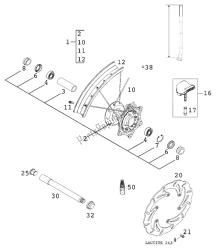 FRONT WHEEL 400/520 RACING