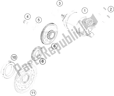 Wszystkie części do Rozrusznik Elektryczny KTM 450 SX F USA 2016
