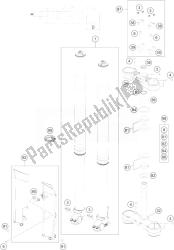 forcella anteriore, pinza tripla