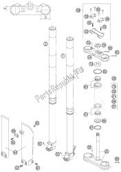 fourche avant - potence de direction wp usd 43 85 sx