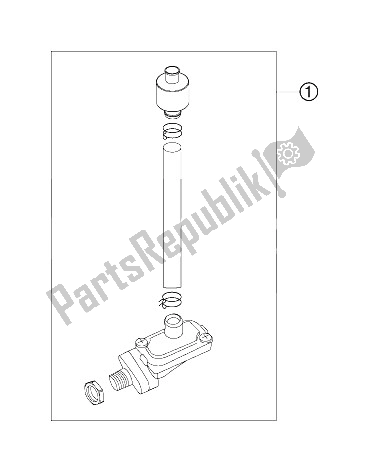 All parts for the Secondary Air System of the KTM 200 EXC Europe 2006