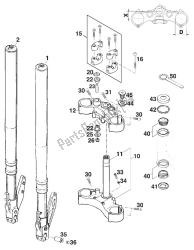 fourche avant - potence de direction duke '94