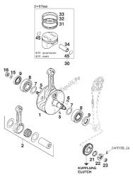 albero motore - pistone 400 sxc us