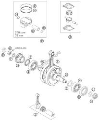 CRANKSHAFT, PISTON