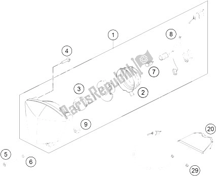 All parts for the Lighting System of the KTM Freeride 250 R USA 2015