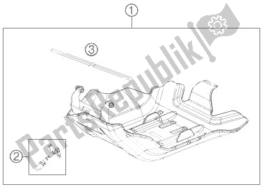 Alle onderdelen voor de Motor Bescherming van de KTM 250 EXC F Australia 2013