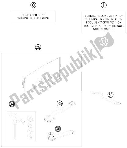 Toutes les pièces pour le Kit D'accessoires du KTM 65 XC Europe 2009