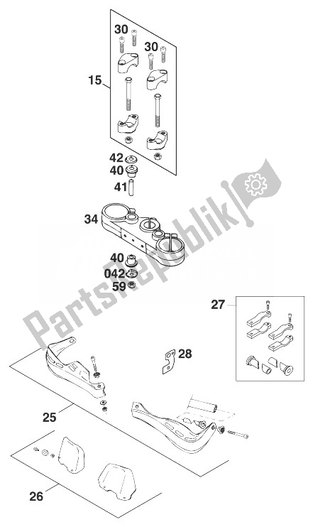 Tutte le parti per il Accessori 400/620 Sx, Sc '98 del KTM 620 SX Europe 1998