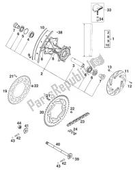 roda traseira 400/620 sc '99