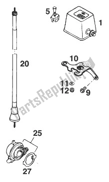 All parts for the Tacho Meter Miles Exc Usa '97 of the KTM 300 MXC 12 LT USA 1998