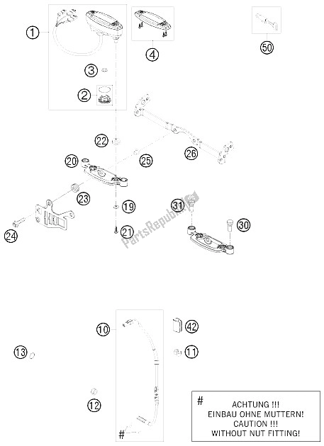 Tutte le parti per il Strumenti / Sistema Di Blocco del KTM 450 EXC R Europe 1 2008