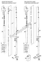 pattes avant - suspension wp egs '97