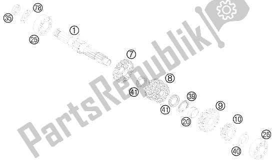 Wszystkie części do Przek? Adnia I - Wa? G?ówny KTM 85 SX 19 16 Europe 2015