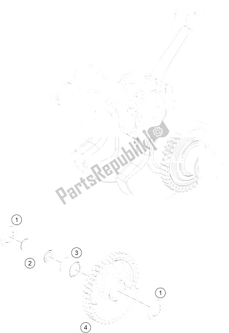 All parts for the Balancer Shaft of the KTM 1290 Superduke R S E ABS 16 Australia 2016