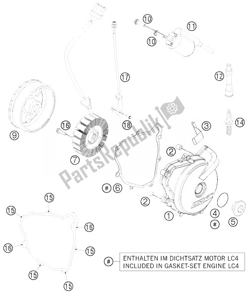 Toutes les pièces pour le Système De Mise à Feu du KTM 690 SMC R Australia 2013