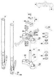 forcella anteriore - stelo sterzo wp sting '97