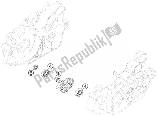 Toutes les pièces pour le Arbre D'équilibrage du KTM 450 XC USA 2007