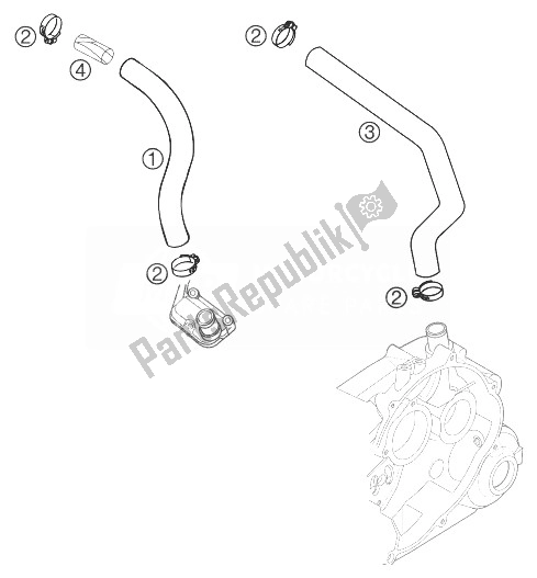 All parts for the Vent 640 Lc4 2002 of the KTM 625 SMC Europe 2004