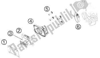 Todas las partes para Caja De Válvula De Lámina de KTM 65 SXS USA 2012