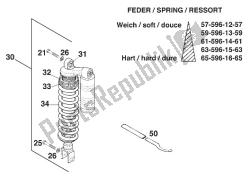 REAR SUSPENSION WP EXC,EGS '96